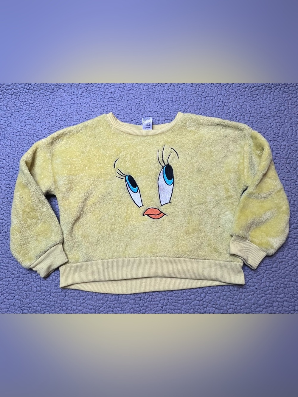 Justice Looney Tunes Girls Long Sleeve Tweety Bird Graphic Print Night Shirt XS